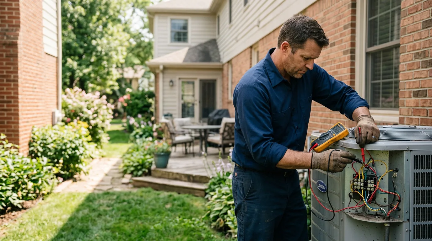 HVAC technician working near Campbell, MN